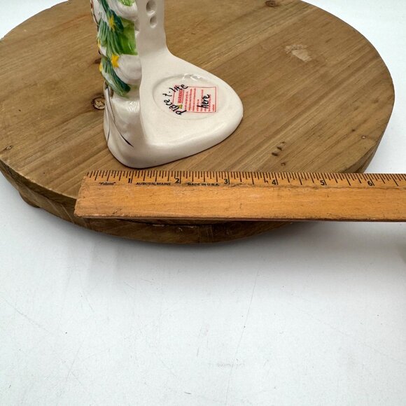 Blue Sky Clayworks Heather Goldminc santa and reindeer House Tea Light Votive ho - Picture 9 of 9